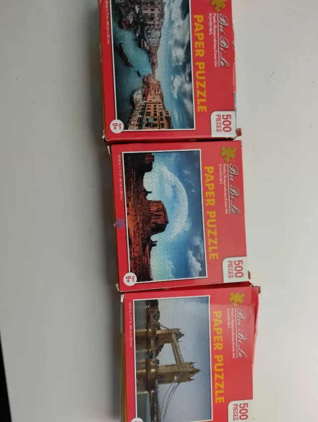 Lote 3 Puzzles Bei Bi La 500 Piezas