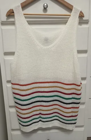 Jersey de punto con rayas multicolor
