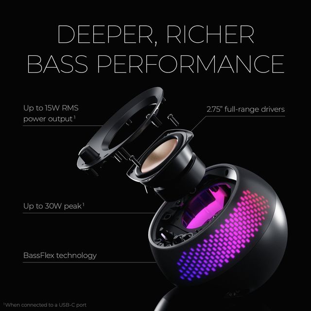 Altavoces Creative Pebble X Plus 