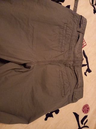Pantalón cargo gris mujer