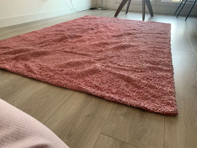 Alfombra H&M HOME Rosa Poco Uso