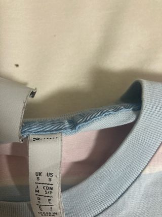 Camiseta Adidas Rayas Rosas y Azules