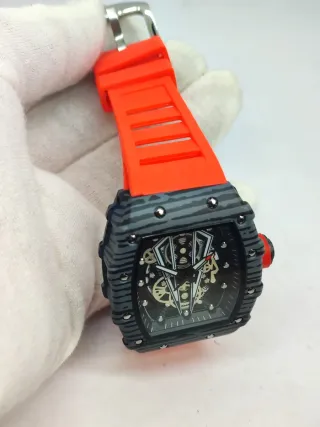 Reloj Forsining Gris Naranja