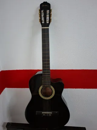 Guitarra Acústica Negra Memphis