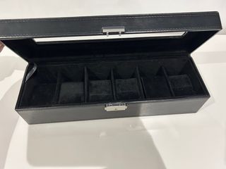 Joyero relojes negro
