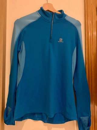 Camiseta Salomon Talla M Media Cremallera