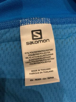 Camiseta Salomon Talla M Media Cremallera