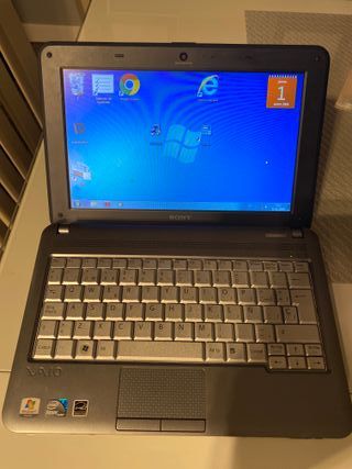 Portátil Sony Vaio Intel Atom Windows 7