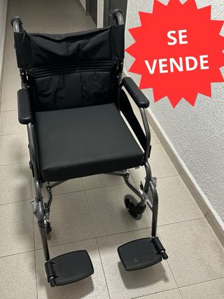 silla de ruedas plegable + cojín
