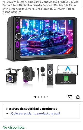 NUEVO Radio Coche 2 DIN CarPlay/Android Auto