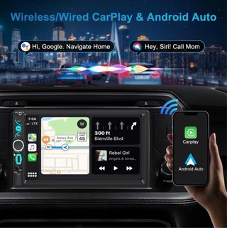 NUEVO Radio Coche 2 DIN CarPlay/Android Auto