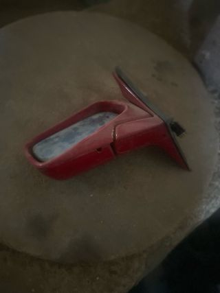 Recambio espejo retrovisor coche rojo