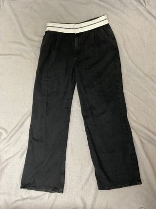 Pantalón ancho negro