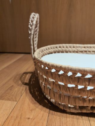 Fasciatoio in vimini per bambini