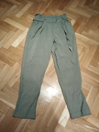 Pantalón Zara Mujer Talla S Verde