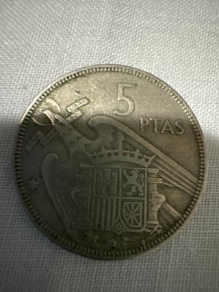 Moneda 5 PTAS Caudillo 1957
