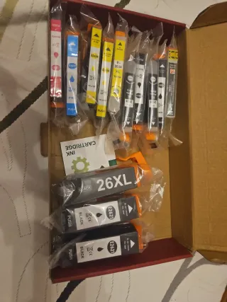 Cartuchos Tinta Epson 26XL Negro y Color