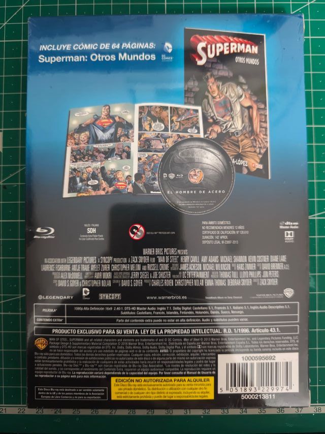 O Homem de Aço Blu-ray + Banda Desenhada