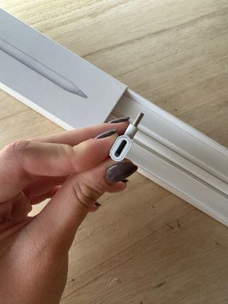 Apple Pencil di prima generazione con adattatore incluso.