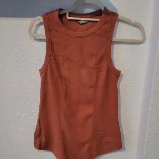 Camiseta sin mangas naranja