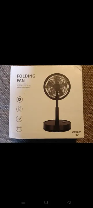 Ventilador Plegable Giratorio Telescópico