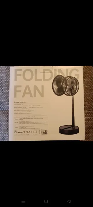 Ventilador Plegable Giratorio Telescópico