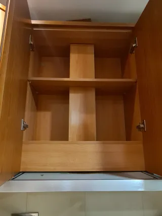 Muebles de cocina para colgar y extractor de humos