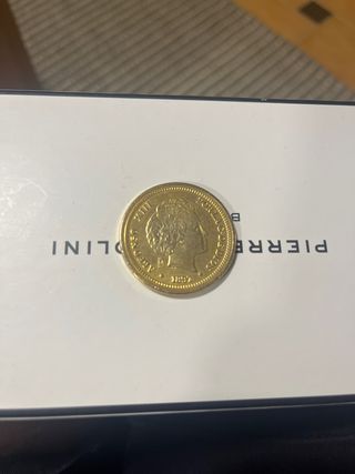 20 Pesetas 1892 Bañada Oro FNMT Reproducción