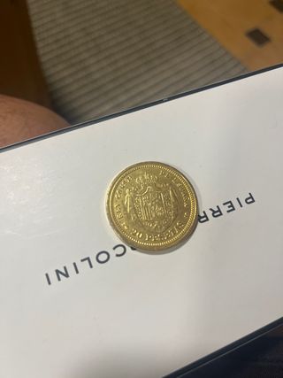 20 Pesetas 1892 Bañada Oro FNMT Reproducción