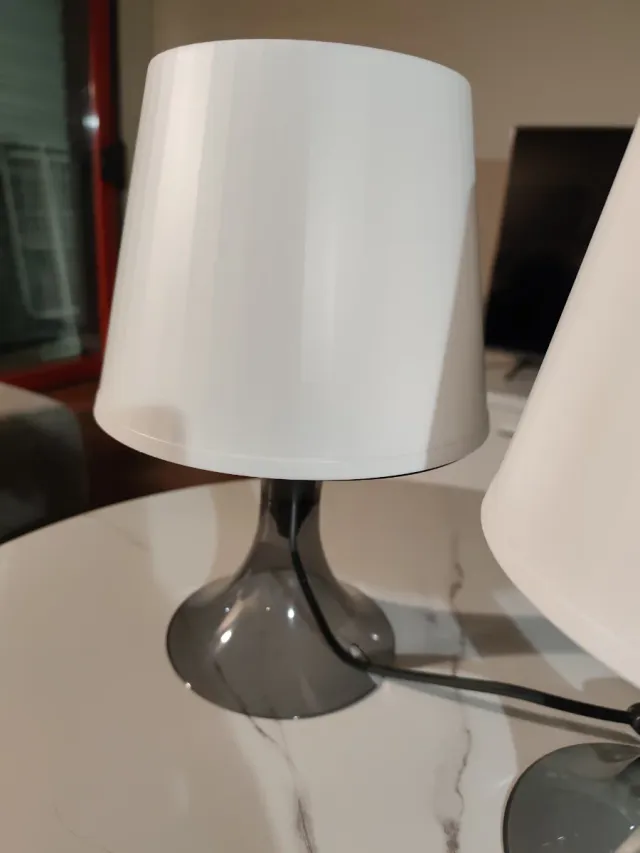 Juego 2 Lámparas Mesita Noche