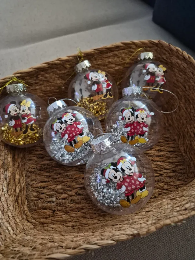 Bolas de Navidad Mickey y Minnie