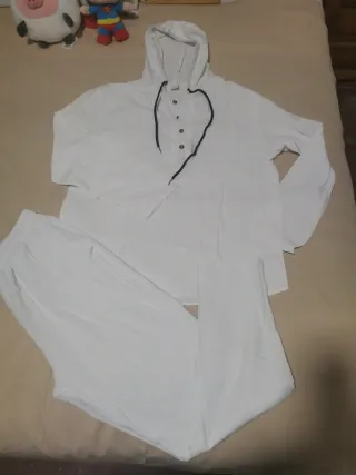 Conjunto lino blanco talla M