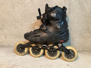 Patines en línea negros 4x100mm