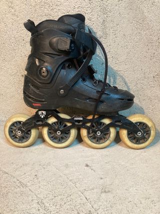 Patines en línea negros 4x100mm