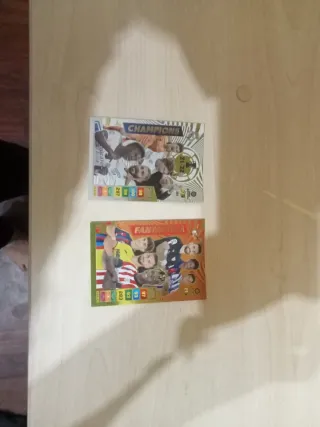Cromos de fútbol Champions y Fantasía