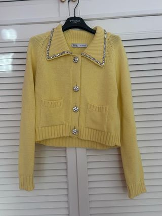 Cárdigan Zara Amarillo Joyas
