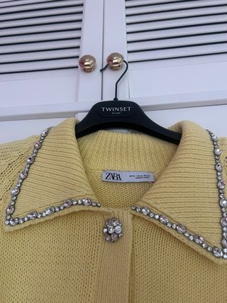 Cárdigan Zara Amarillo Joyas