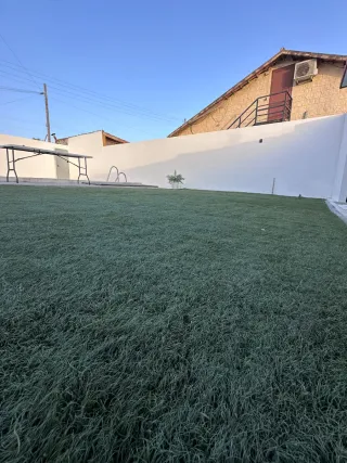 Césped artificial de plástico