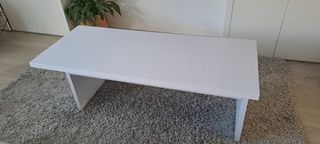 Mesa de centro elevable blanca