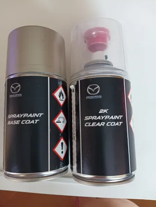 Botes Pintura Aerosol Mazda Base y Transparente