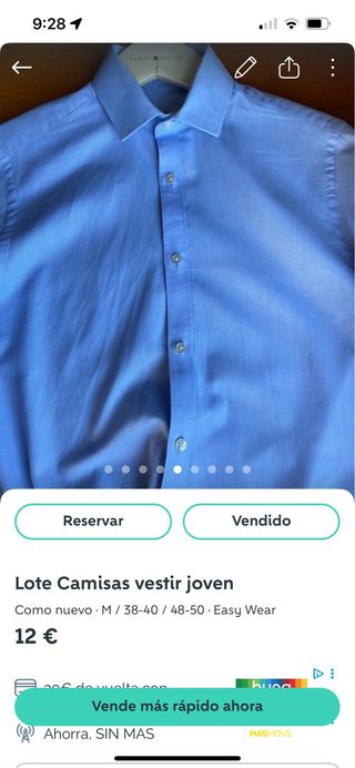 Lote camisas de vestir joven y pantalones 