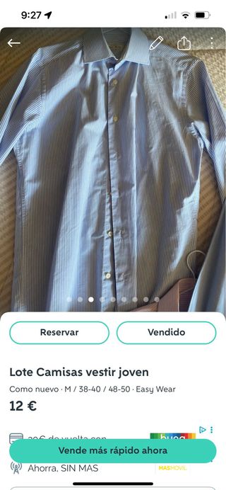 Lote camisas de vestir joven y pantalones 