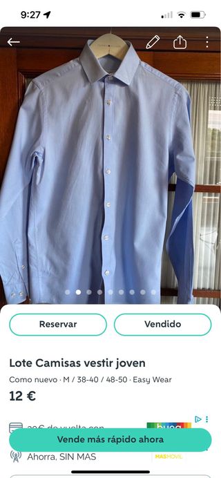 Lote camisas de vestir joven y pantalones 
