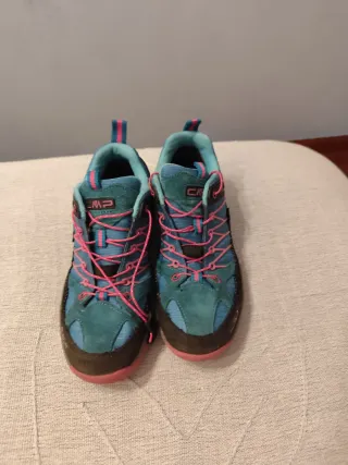 Zapatillas trekking niña CMP azul/rosa T36