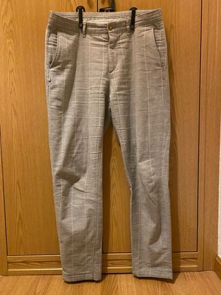 Pantalón de vestir Zara hombre gris