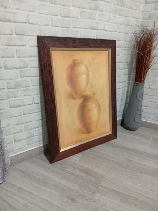 Cuadro decorativo de jarrones