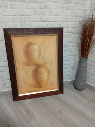 Cuadro decorativo de jarrones