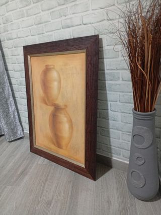 Cuadro decorativo de jarrones