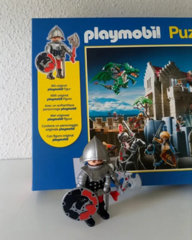 Puzzle Playmobil caballeros