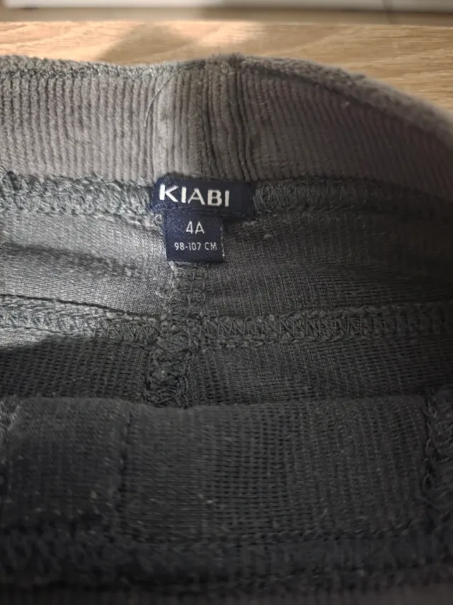 Pantalón niña pana gris